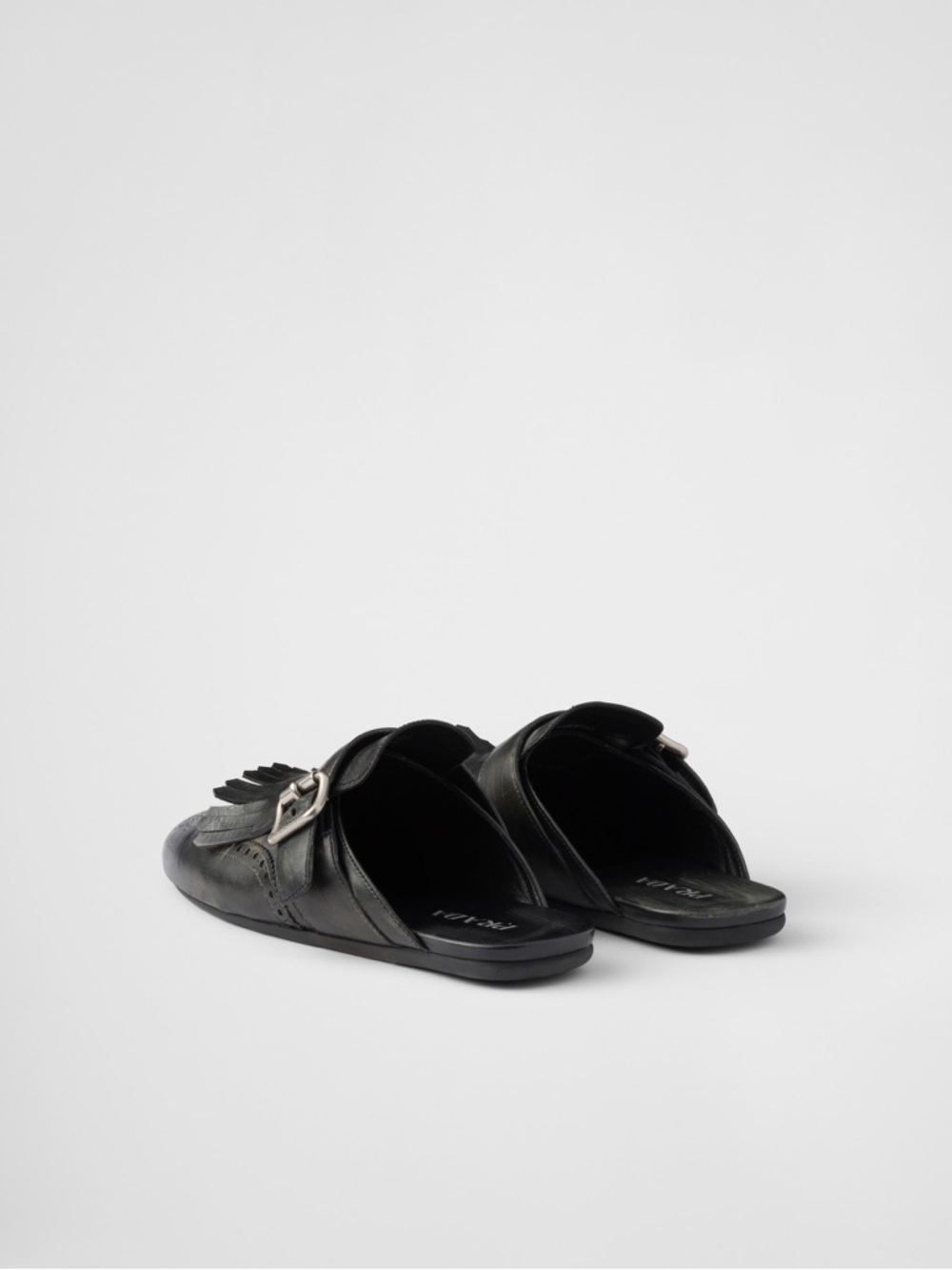 Prada Shuffle fringed leather mules $1,290 36.5 - Picture 4 of 13